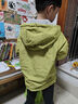 童裝男童加絨雙面穿外套2025新款兒童戶(hù)外服春秋撞色兩面穿防水潮 綠色 120 曬單實(shí)拍圖