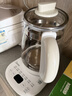 美的（Midea）家用養生壺 1.5L全自動(dòng)玻璃燒水壺 多段保溫電熱水壺 一體恒溫煮茶壺 輕音柔聲燉煮智能預約 升級新品【玻璃壺蓋】 1.5L 曬單實(shí)拍圖