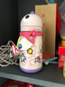 babycare兒童保溫杯大寶寶學(xué)飲吸管水杯水壺霸王龍不銹鋼保溫杯上學(xué)2 恐龍背帶 450ml -引力洋紅 曬單實(shí)拍圖