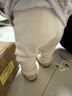 babylove寶寶打底褲秋冬季保暖加絨褲純色百搭褲子寶寶彈力休閑褲 米白 90 曬單實(shí)拍圖