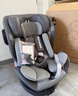 任道兒童安全座椅汽車(chē)用0-4-12歲嬰兒寶寶車(chē)載可坐可躺360度旋轉 I-SIZE認證旗艦版-熔巖灰+支撐腿 曬單實(shí)拍圖
