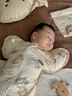 威爾貝魯（WELLBER）新生兒防驚跳睡袋嬰兒0-6個(gè)月包裹式包巾投降式四季包單 小天使M 曬單實(shí)拍圖