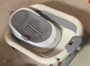 嬰兒折疊洗澡盆坐躺大號新生兒浴盆寶寶浴桶小孩泡澡桶家用兒童 皇冠浴盆+浴架+溫度計+3個(gè)臉盆 曬單實(shí)拍圖