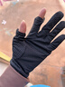 京東京造防曬手套騎行冰絲涼感秋季 自行車(chē)電瓶車(chē)男女戶(hù)外防紫外線(xiàn) 黑色M 曬單實(shí)拍圖