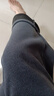 真維斯（Jeanswest）闊腿褲子女2025春秋季新款直筒休閑褲女裝寬松百搭雪尼爾垂感長(cháng)褲 加絨 灰藍 純色 M 曬單實(shí)拍圖