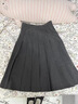 優(yōu)衣庫女裝寬褶中裙/半身裙裙子479916 488364 488364/08深灰色 S 曬單實(shí)拍圖