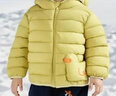 嘟嘟家兒童羽絨服抗寒過(guò)年冬裝男童外套保暖冬季女童新年衣服 黃色 90 曬單實(shí)拍圖