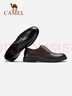 駱駝（CAMEL）皮鞋春夏新款男士商務(wù)牛皮內增高簡(jiǎn)約舒適通勤系帶英倫風(fēng)正裝鞋 A142211930  黑色（內增高） 39 曬單實(shí)拍圖