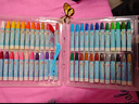 得力（deli）36色學(xué)生三角桿絲滑油畫(huà)棒兒童蠟筆(內含5張填色卡)女孩兒童 曬單實(shí)拍圖