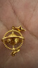 周大福碎金魚(yú)鱗小行星黃金吊墜(工費520)約3.75g EOF1963禮物 曬單實(shí)拍圖