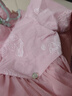 戴維貝拉兒童連衣裙春秋漢服女童國風(fēng)網(wǎng)紗公主裙寶寶裙子 曬單實(shí)拍圖