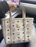 MCM&GN香港真皮小托特包女式2025新款夏季手提菜籃子包感單肩斜挎包 白色 曬單實(shí)拍圖