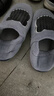 京東京造家居包腳棉拖鞋冬季室內防臭防滑保暖厚底踩屎感男款 灰色42-43 曬單實(shí)拍圖