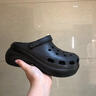 冊樂(lè )鯨魚(yú)洞洞鞋女款夏季外穿黑色云朵厚底泡芙?jīng)鲂?026新款包頭拖鞋 鯨魚(yú)黑色【軟底5.0cm踩屎感】閃電速發(fā) 37-38 有尺碼疑問(wèn)可咨詢(xún)客服 曬單實(shí)拍圖