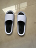 回力拖鞋男士厚底防滑浴室一字拖休閑外穿耐磨涼鞋SDJ-3A77 白黑46-47 曬單實(shí)拍圖