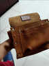 安俊晟牛皮木工釘子兜頭層牛皮工具包大容量腰包式工具包耐磨釘子包 單兜小號黑色頭層牛皮 曬單實(shí)拍圖