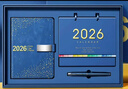 金值2026年日程本臺歷筆記本子禮盒套裝商務(wù)年會(huì )伴手禮品工作日志日歷計劃記事本新年生日禮物 中國紅 曬單實(shí)拍圖