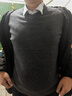 恒源祥100%純羊毛衫男士V領(lǐng)加厚粗針純色百搭毛衣HJ195 中灰 185/100A  曬單實(shí)拍圖