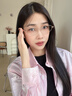 木九十眼鏡2026新品鈦合金鏡腿上揚貓眼框眼鏡近視可配度數片MJ12FN1078 GDC21玫瑰金 單鏡框 曬單實(shí)拍圖