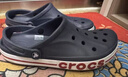 卡駱馳（CROCS）洞洞鞋貝雅卡駱班輕便耐磨一腳蹬休閑鞋|205089 深藍/辣椒紅-4CC 43 (270mm) 曬單實(shí)拍圖