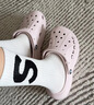 卡駱馳（CROCS）貝雅云彩女士洞洞鞋戶(hù)外休閑鞋|208186 裸粉-6PI 36 /37(230mm) 曬單實(shí)拍圖