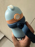 FGA富光兒童保溫杯幼兒園寶寶吸管鴨嘴學(xué)飲杯316L不銹鋼喝水壺杯子藍 曬單實(shí)拍圖