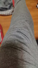 AB內衣秋冬男單件秋褲彈力貼身薄款高腰打底褲 麻灰 XXXL 曬單實(shí)拍圖