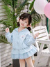 G.duck小黃鴨兒童愛(ài)莎公主衣服女童外套春秋2026新款小女孩網(wǎng)紗拼接風(fēng)衣 圖片色 90 cm 曬單實(shí)拍圖