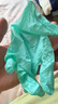 藍帆醫療（blue sail+）聚氨酯空氣手套超薄一次性無(wú)粉母嬰洗碗寵物清潔手套2只裝 M碼 曬單實(shí)拍圖