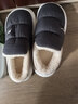 回力棉拖鞋男士冬季新款居家保暖防水防滑毛絨包跟棉鞋0443 深灰42-43 曬單實(shí)拍圖