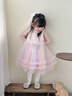 班喜迪女童連衣裙夏裝2026新款寶寶公主裙周歲禮服兒童背心網(wǎng)紗裙子夏季 粉色 90 曬單實(shí)拍圖