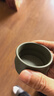 八璽（BAXI）竹節民國綠泥品茗杯宜興紫砂杯家用茶碗功夫茶具聞香喝茶主人杯子 竹節民國綠品茗杯 50ml 自用·環(huán)保裝 曬單實(shí)拍圖