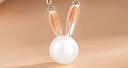 中國珠寶 兔子銀珍珠項鏈女款鎖骨鏈吊墜2026新款生日禮物送女朋友老婆 曬單實(shí)拍圖