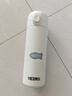 膳魔師（THERMOS）杯子女士高顏值2025新款可愛(ài)線(xiàn)條小貓保溫杯316不銹鋼大容量水杯 奶白色-FA1150藍色小魚(yú) 曬單實(shí)拍圖