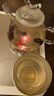 綠昌明溫茶爐保溫底座玻璃蠟燭加熱器煮茶餐廳泡茶溫茶器大號帶茶蠟10只 曬單實(shí)拍圖