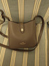 蔻馳（COACH）【品牌直供】女士HADLEY小號單肩斜挎包深褐色CAL60禮物 曬單實(shí)拍圖