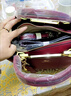 包包女包輕奢真皮包新款大容量手提包中年女士單肩包女實(shí)用媽媽包 酒紅 曬單實(shí)拍圖
