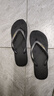 LURAD 人字拖女士平跟防滑夏季夾腳沙灘外穿EVA拖鞋 黑色 39-40 曬單實(shí)拍圖