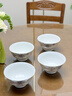 NINE CRANES景德鎮釉下彩陶瓷大碗具京東自營(yíng)陶瓷家用微波爐簡(jiǎn)約6英寸面碗4個(gè) 曬單實(shí)拍圖