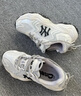 MLB官方老爹鞋男鞋子 網(wǎng)面運動(dòng)鞋透氣跑鞋情侶休閑鞋女鞋潮3ASHW075N 紐約洋基隊/米白色 37.5 (235mm) 曬單實(shí)拍圖