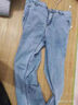 八分褲牛仔短褲男士夏季薄款直筒寬松8分七分彈力休閑淺色7分褲男 藍色 30 曬單實(shí)拍圖