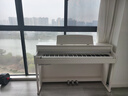 美得理（MEDELI）UP405白色電鋼琴 88鍵逐鍵配重 重錘鍵盤(pán)電子鋼琴象牙紋理鍵面 曬單實(shí)拍圖