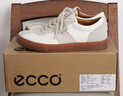 愛(ài)步（ECCO）休閑鞋男 26年春季新款復古德訓鞋舒適板鞋男鞋 柔酷10號560104 白色/砂礫灰56010458336 42 曬單實(shí)拍圖