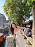 她芙（tafu）品牌女裝吊帶連衣裙女2025夏季新款赫本小個子法式氣質(zhì)顯瘦中長裙 白色 M 曬單實拍圖