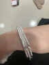 BJYL滿(mǎn)天星銀色手鐲女士氣質(zhì)年輕款鐲子手環(huán)飾品高級生日禮物送女朋友 三生三世手鐲+精美禮盒 曬單實(shí)拍圖