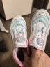 李寧童鞋兒童運動(dòng)鞋女大童大極光旋轉扣版減震回彈休閑鞋36YKCV202-4 曬單實(shí)拍圖