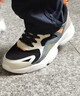 特步跑步鞋男春季耐磨減震防滑復古潮流老爹男鞋休閑運動(dòng)鞋子男士 黑卡基 -皮面款 39 曬單實(shí)拍圖