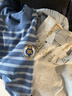 英博倫秋冬兒童內衣男純棉男童秋衣秋褲套裝中大童長(cháng)袖全棉睡衣男 80287蘭條 120 曬單實(shí)拍圖