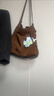 百麗包女商場(chǎng)同款波嬉風(fēng)牛絨磨砂流蘇斜挎托特包大號9916BDX5 棕色 F 曬單實(shí)拍圖