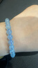 京瑩【勇敢之石】天然水晶手鏈男女款馬年護身符海藍寶轉運手串禮物 曬單實(shí)拍圖